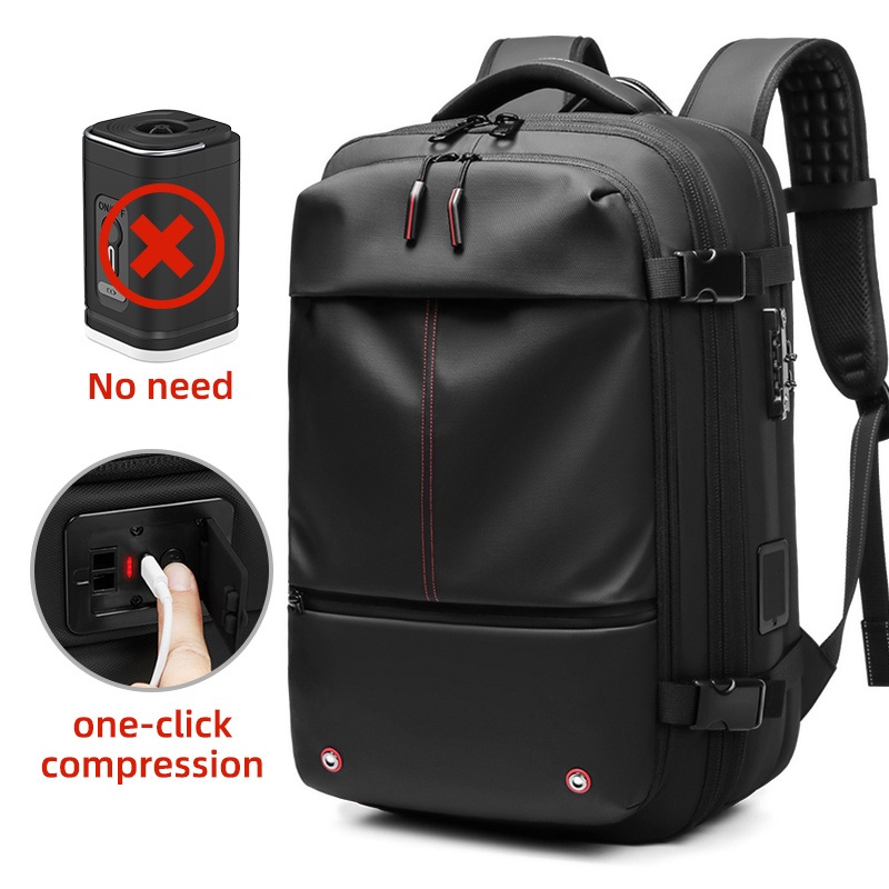 Support Custom Logo Design Travel Laptop Backpack Bag Mochilas Casual Waterproof Vacuum Compression Air Bag College Student Backpack – Vacuum Backpack and School Student Book Backpack price