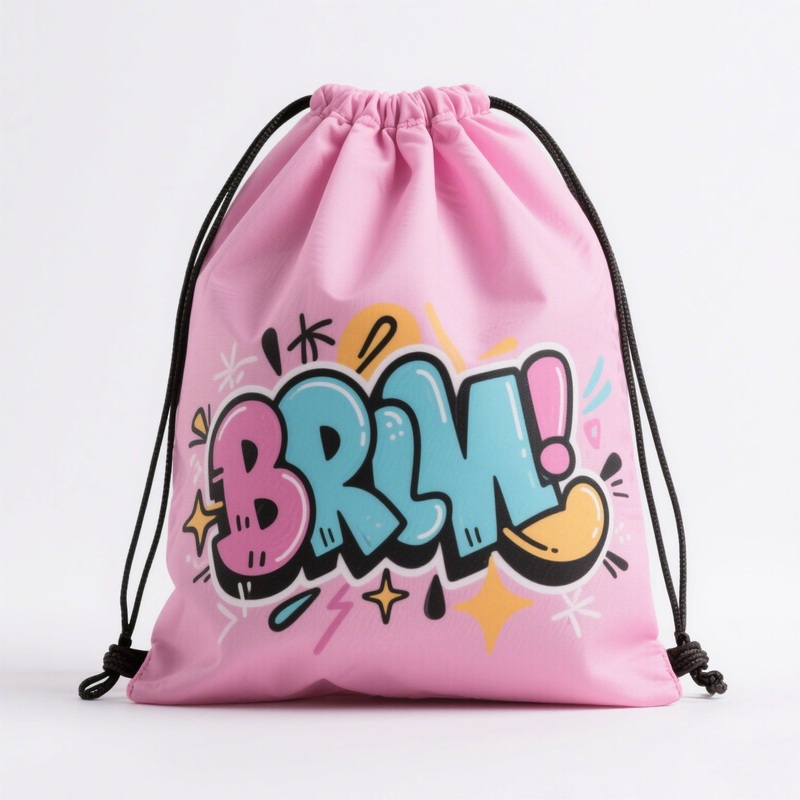 Wholesale Cotton Drawstring Bags Custom Graffiti Design – Drawstring Backpack and Drawstring Bag price