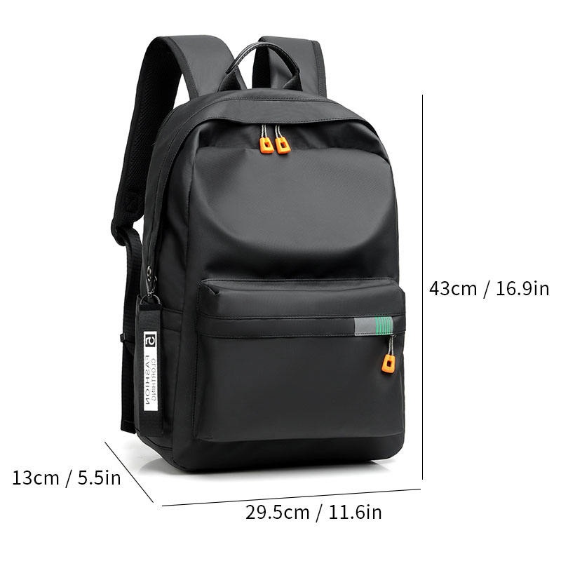 Customized Lightweight Student Backpack Simple Fashionable Casual School Style Zipper Polyester Bag – Travel Backpack and School Bag price