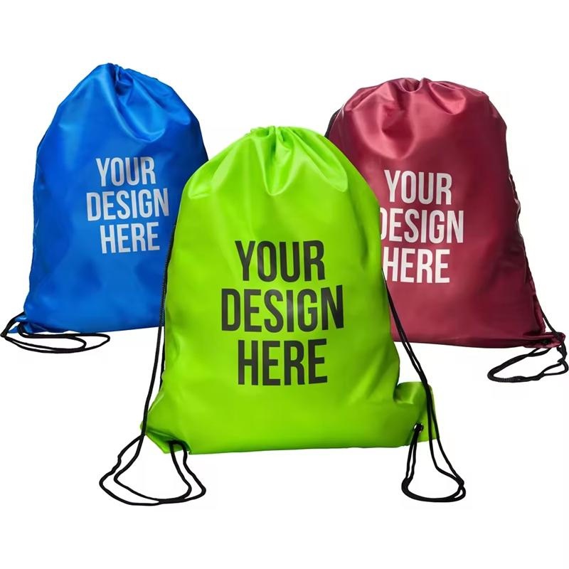 Factory Price Custom Logo Large Capacity Polyester Drawstring Bag – Drawstring Bag and Custom Drawstring Bag price