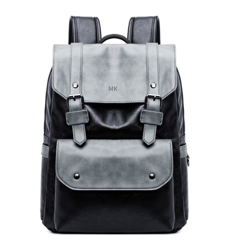 New Design Outdoor Travelling School PU Leather Mixed Color Laptop Backpack for Men – Travel Backpack and Promotional Bag price