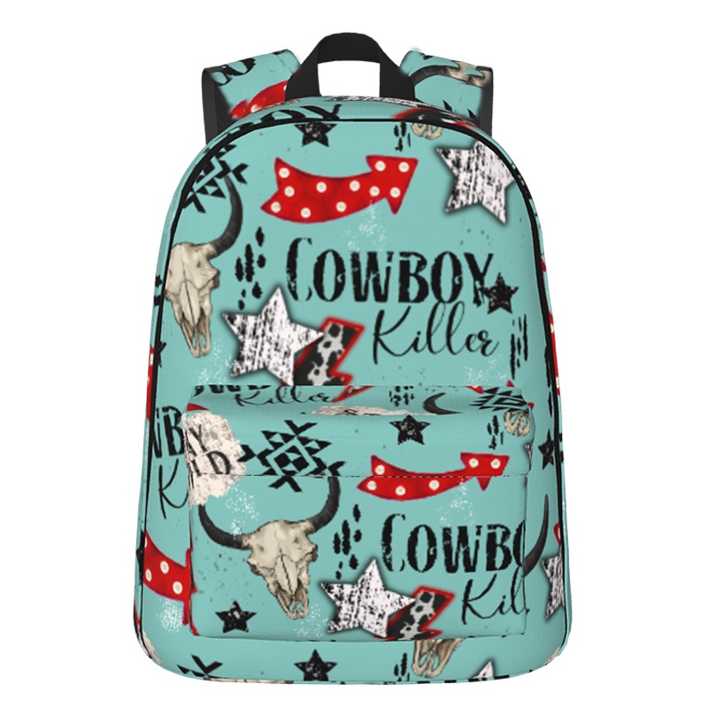 Blue Bull Skull Backpack – School Bag and Backpack price