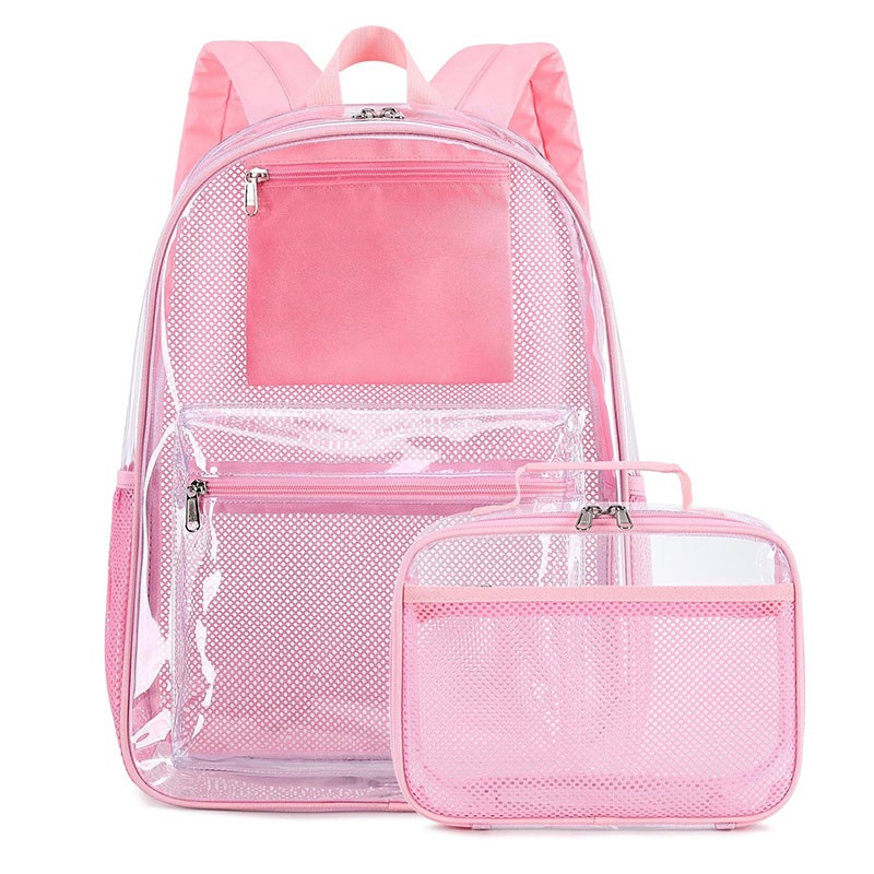 Clear Backpack for School Kids Girls with Clear Lunch Box See Throug – Shoulder Bag and Custom Bag price