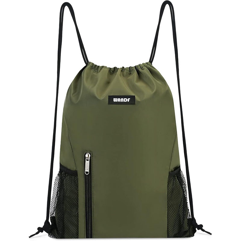 Eco-Friendly Materials Drawstring Backpack Sports Gym Travel Sackpack with Mesh Pockets Water Resistant String Bag – Travel Backpack and Bag Backpack price