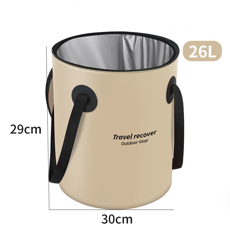 Outdoor Fishing 26L Bucket 500d PVC Camping Portable Folding Water Bucket Dry Bag – Travel Bag and Waterproof Bag price