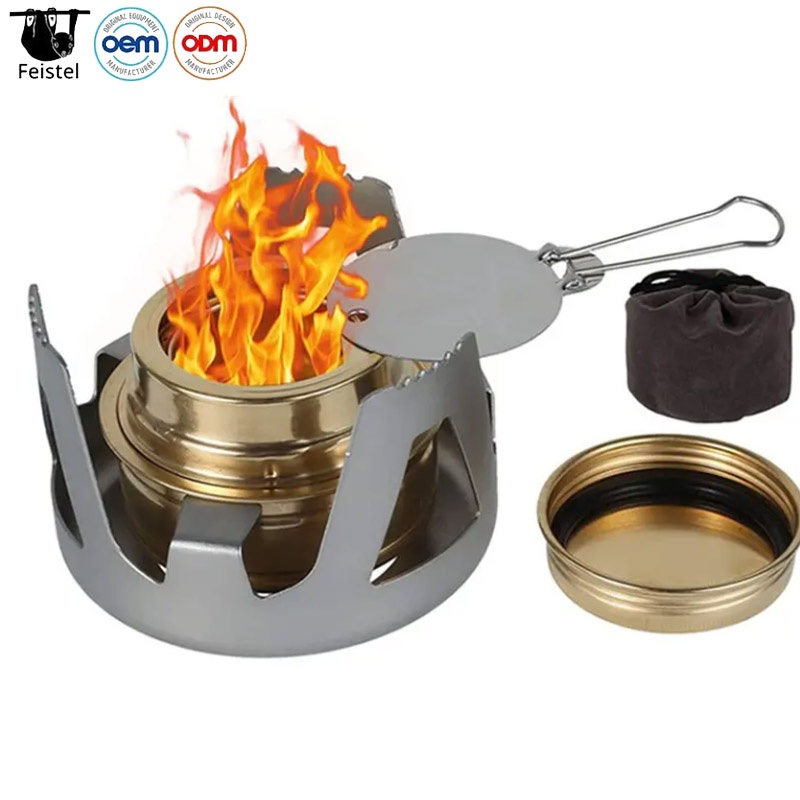 Portable Mini Alcohol Stove Burner Outdoor Ultralight Camping Cooking Stove for Outdoor Hiking Backpacking Burner – Feistel Picnic Stove and Solid Fuel Stove price