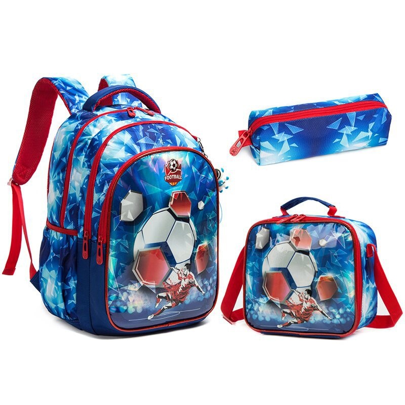 Three Piece Set for Boys with Reduced Weight School Backpack 20-35L – Custom Bag and Leisure Bag price