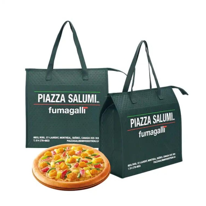 Custom Logo Pizza Thermal Cool Lunch Delivery Bag Insulated Food Cooler Bags for Outdoor Beach – Cool Lunch Bag and Lunch Bag price