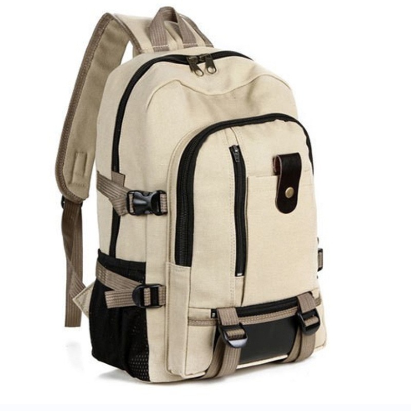 New Men Simple Fashion Shoulder Bag Leisure Travel Canvas Large Student Backpack – Shoulder Bag and Custom Bag price