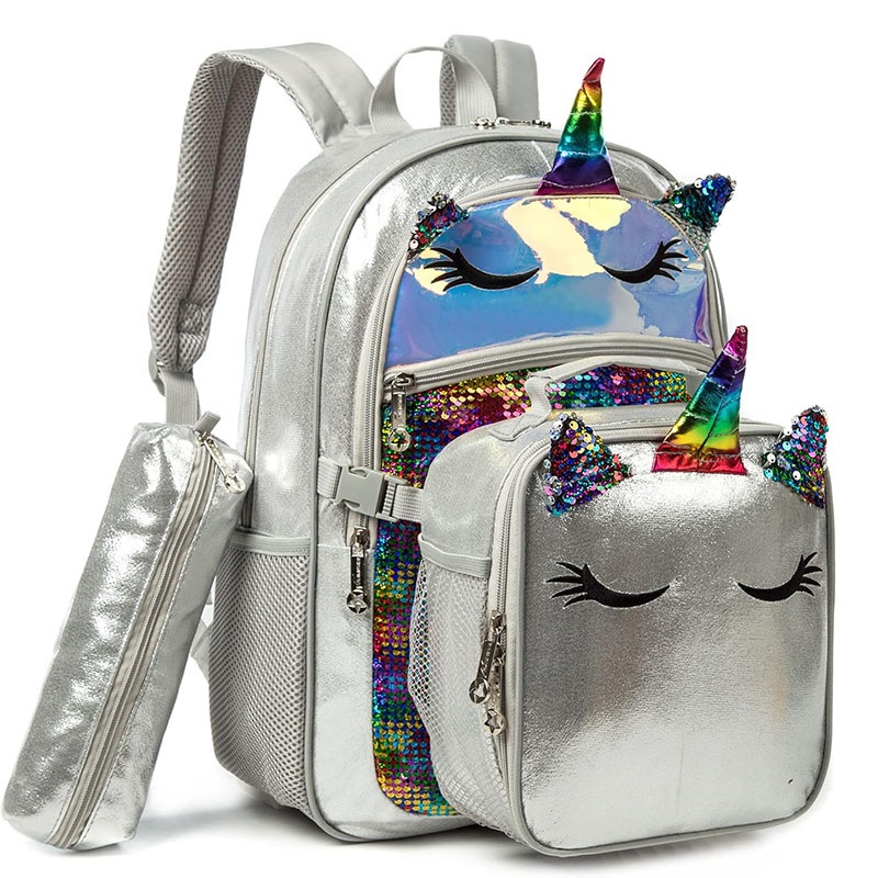 3 PCS Set of Bags Children School Bag with Lunch Bag Pen Case Cartoon Kids Backpack – Shoulder Bag and Custom Bag price