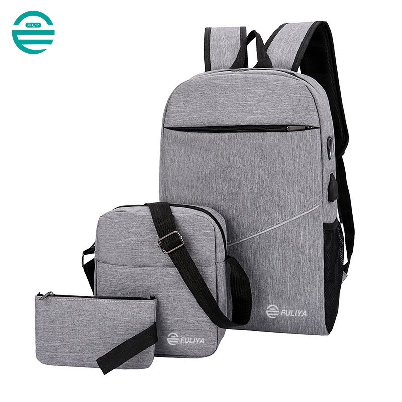 3PCS Fashion Students Shoulder School Bags USB Charging Casual Travel Bag – Bag and Backpack price
