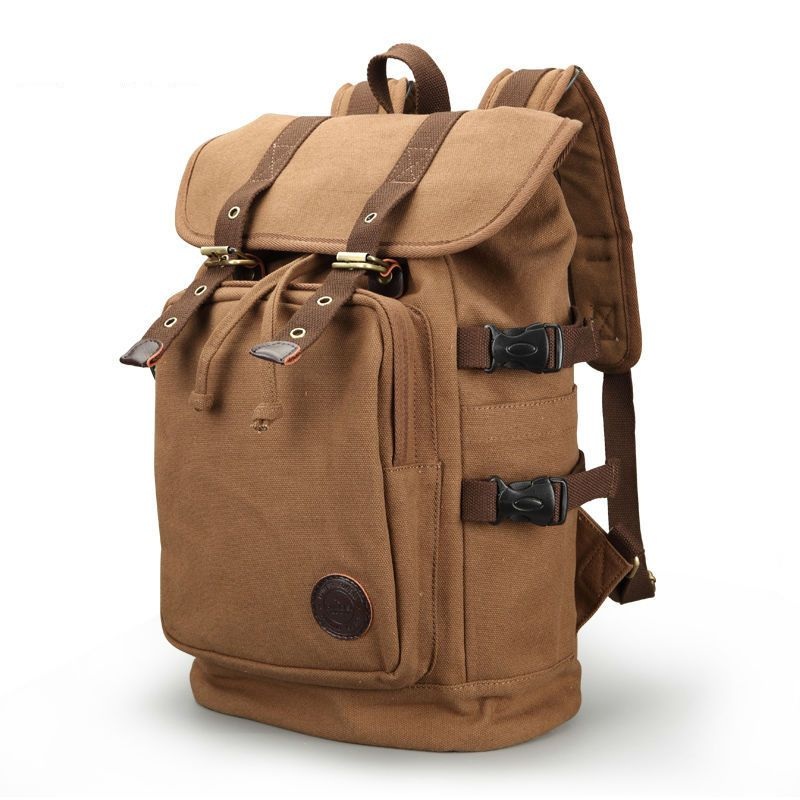 Hot Sale Waxed Drawstring Vintage Canvas School Backpack Sh-15113015 – Vintage Backpack and Canvas Backpack price
