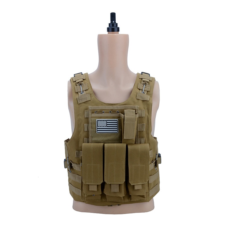 Training Lightweight and Multifunctional Outdoor Camouflage Triple Pocket Tactical Vest with Quick Detachable Vest – Tactical Vest and Camo Vest price