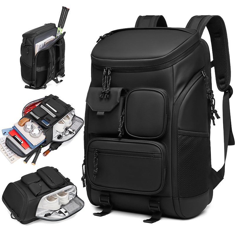 Pickleball Backpack with USB Charging Port Design Badminton Tennis Racquet Student Casual Sports Backpack Bag – Travel Backpack and Casual Sports Backpack price