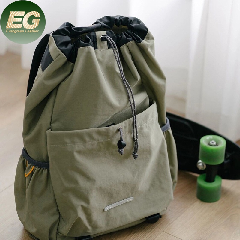 Sh2498 Custom Black Large Capacity Backpack Drawstring for School Travel Outdoor Laptop Bags Nylon Custom Sports Backpacks – Large Capacity Backpack and Nylon Backpack price