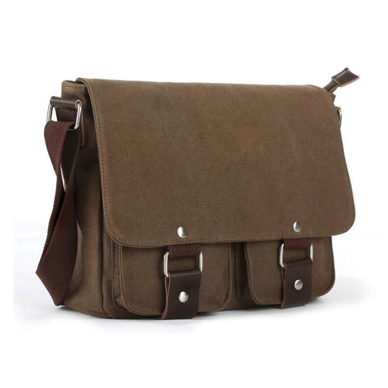 Strong Durable Vintage Men Canvas Messenger Bag Sh-16051055 – Messengers Bags and Shoulder Bags price