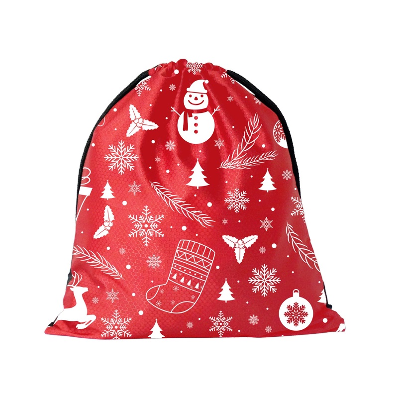 Custom Water-Resistant Christmas Drawstring Bag Sporty Design Meets Holiday Cheer Ideal for Kids Christmas Drawstring Gift – Drawstring Bag and Sports Bag price