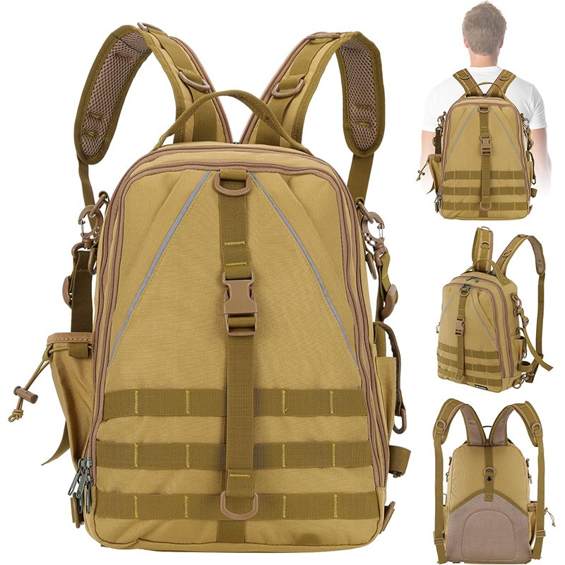 Factory Tactical Style Outdoor Fishing Backpack Fishing Rod Gear Bag – Fishing Backpack and Fishing Bag price