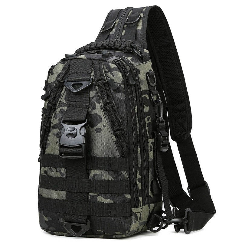Multifuction Large Capacity Portable Camouflage Sling Storage Bag Lure Fishing Tackle Backpack – Shoulder Bag and Travel Bag price