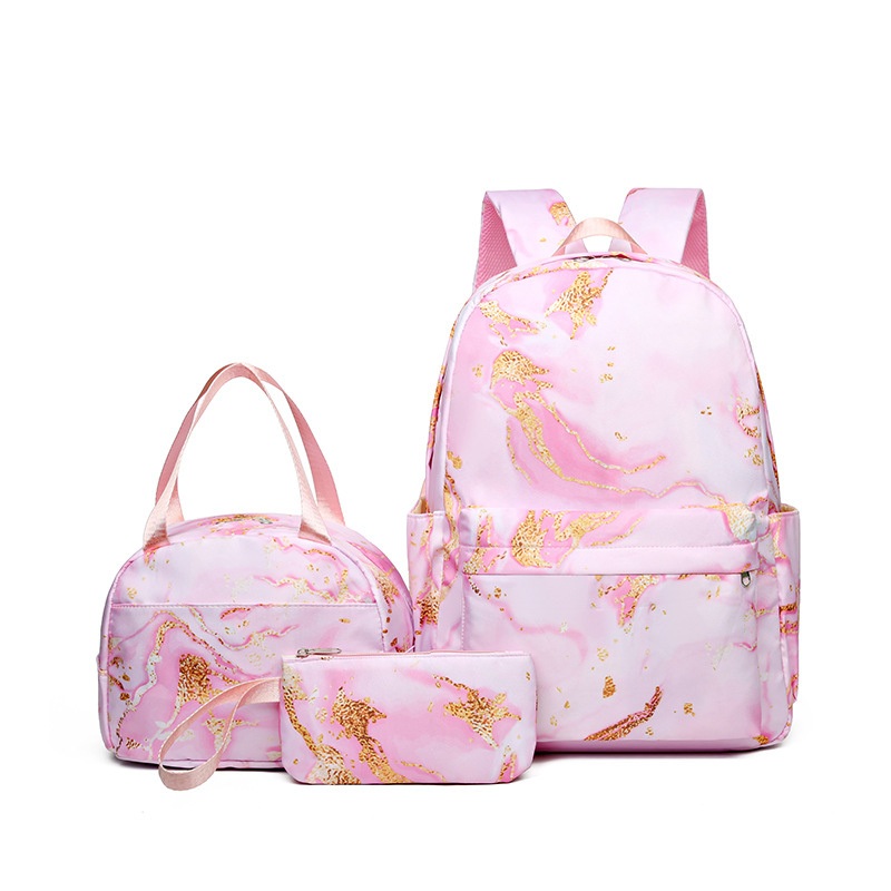 New Gradient Fashion Backpack for Junior and High School Students Three Piece Backpack Set – Computer Backpack and Three Piece Backpack price