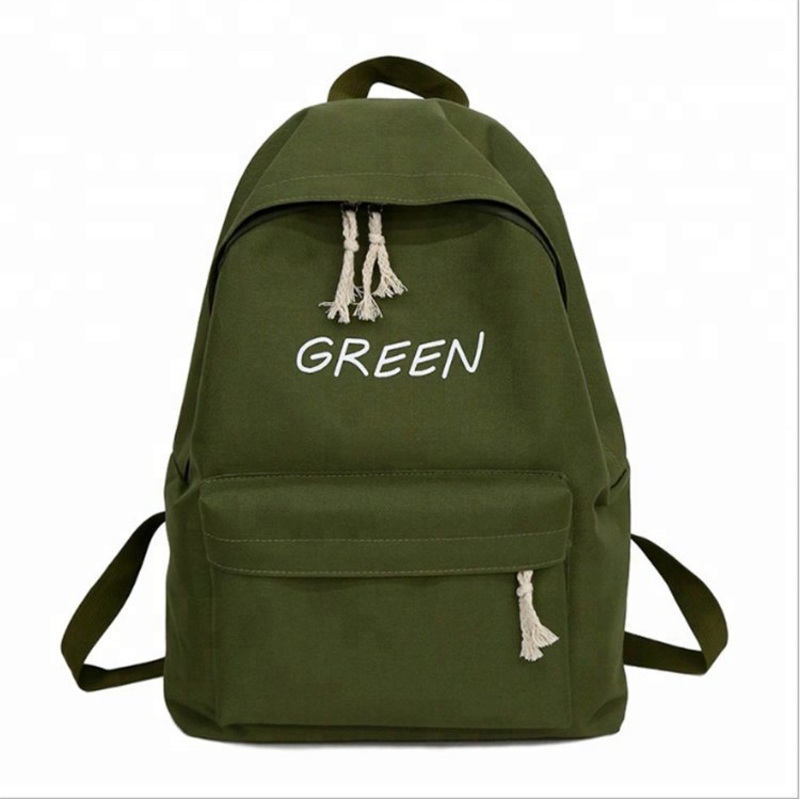 China Suppliers Promotional Top Quality Plain Canvas Backpack Cheap Teenager School Bag Backpack for Girls – Backpack Bag and Ladies Backpacks price