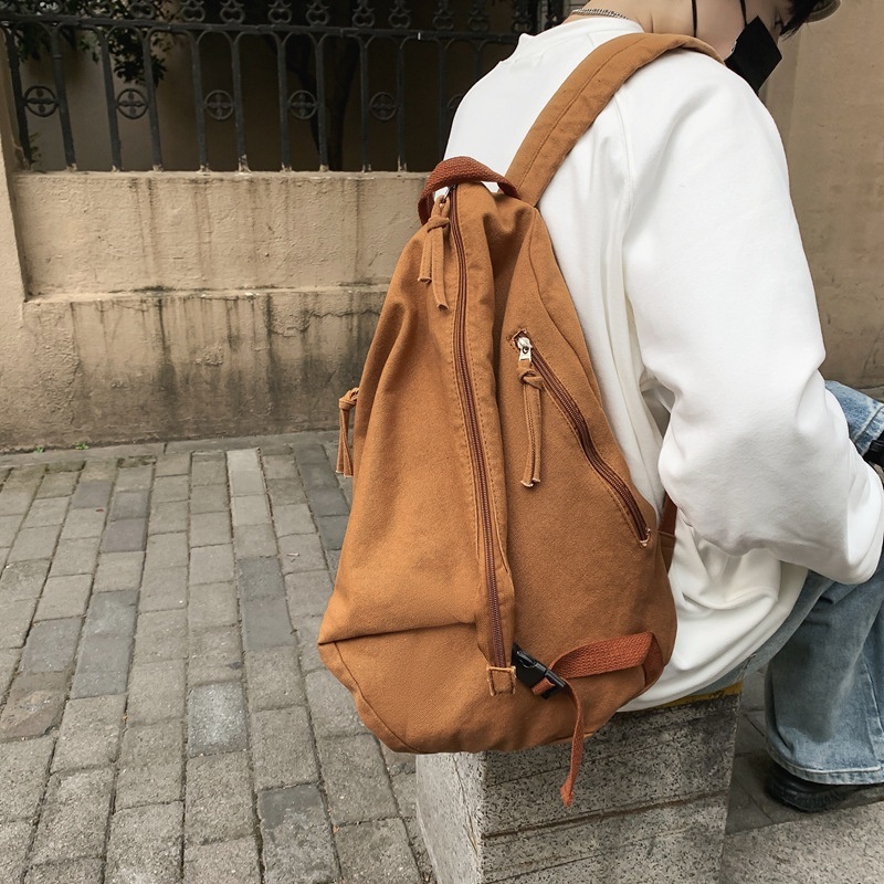Japanese Style Personalized Trendy Brand Backpack for High School Students, Fashionable and Casual Canvas Backpack – Backpack and Backpack Bag price