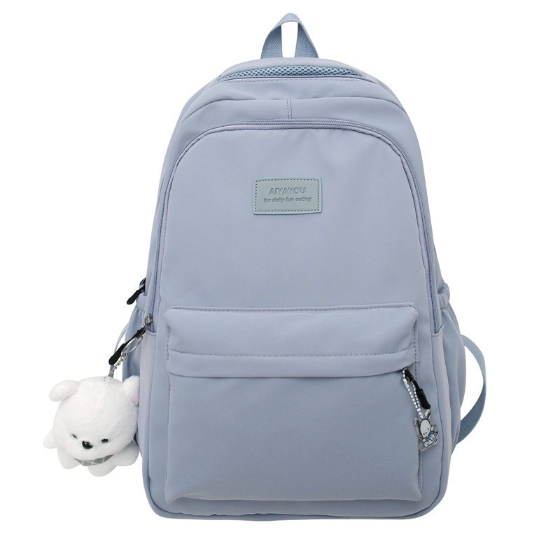 Large Capacity Waterproof Solid Color Casual Travel Computer College High School Student Backpack – Kids School Bag and Student Backpack price
