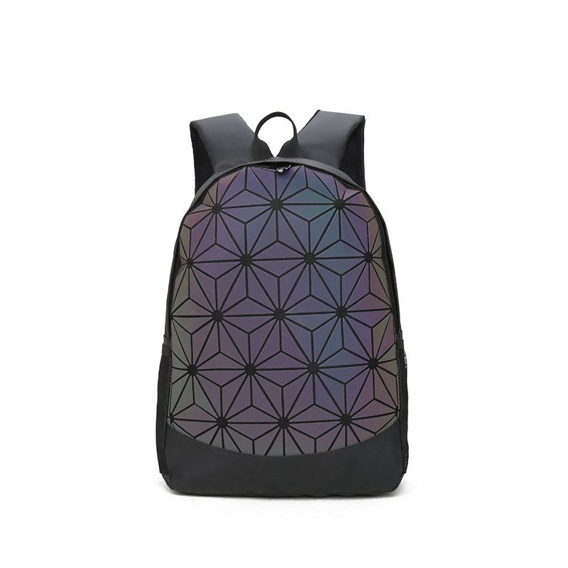 Multifunction Large Capation Fashion School Stylish Geometric Backpack with Laptop Compartment – Geometric Backpack and Geometric Luminous Backpack price