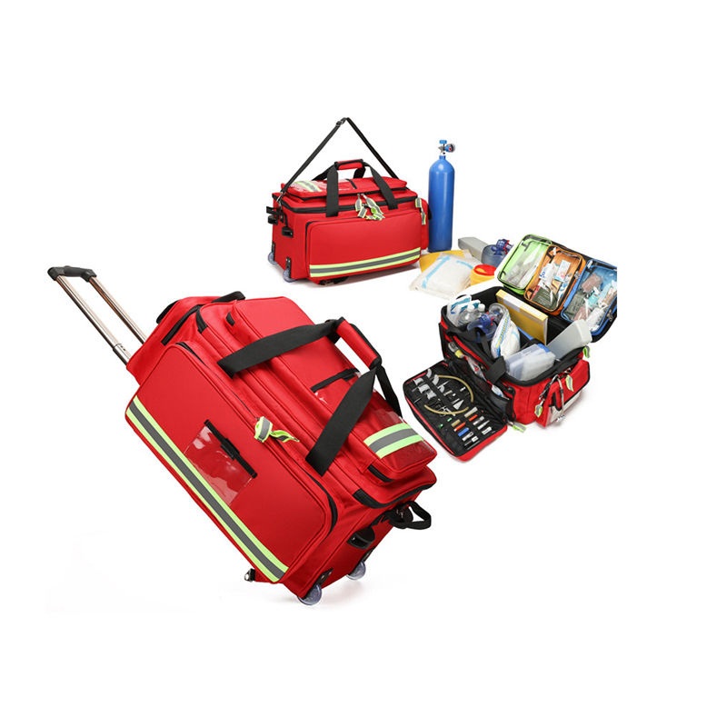 Retractable Luggage First Aid Kit Telescopic Handle Medical Bag Large Capacity Medical Kit Backpack – First Aid Kit and Tactical Bag price