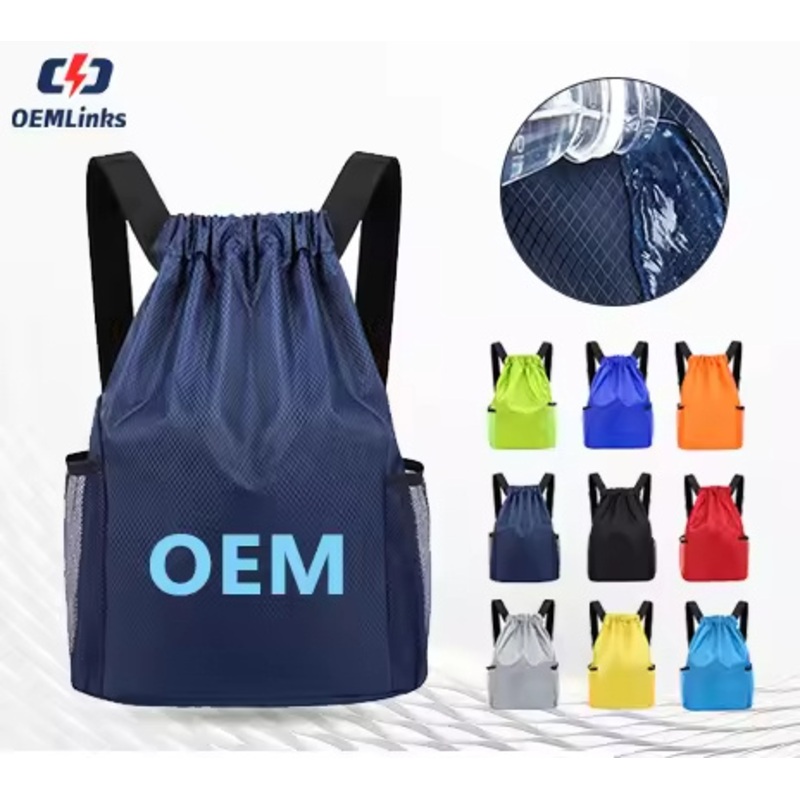 Custom High Quality Logo Printed Waterproof Reusable Backpack Style Custom Drawstring Bags – Garbage Bag and Trash Bag price