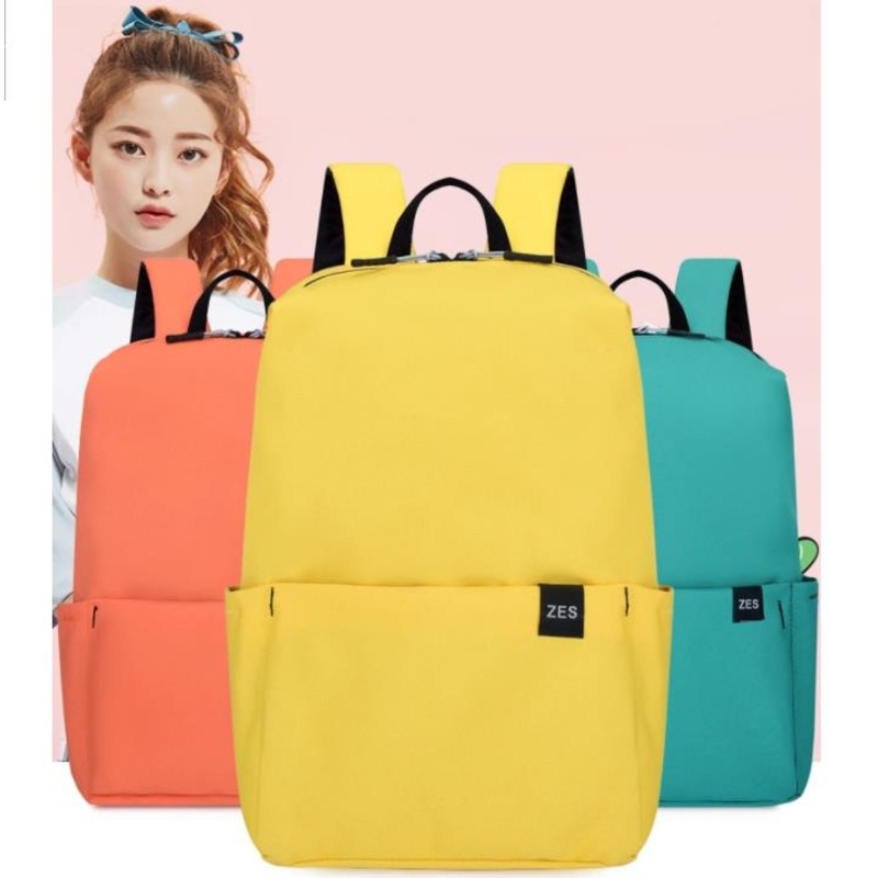 Simple Canvas Colorful School Backpack Bag – Bag and Rucksack price