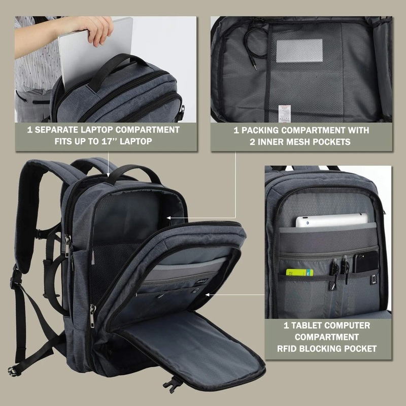 Waterproof Anti Thief Travel Backpack for Men Ubs Comfortable Business Pack Laptop Computer Bag – Bag and Rucksack price