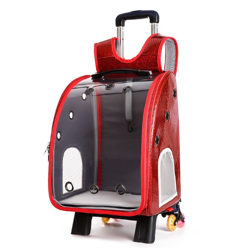 2021 Hot Sale High Quality Portable Foldable Travel Dog Cat Pet Carrier Trolley Bag – Backpack Bag and Ladies Backpacks price