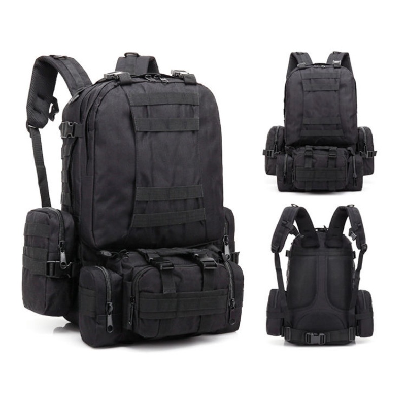 Customized Wholesale 53L Camouflage Outdoor Hunting Hiking Daily Life Backpack Mens Sports Bag Tactical Waterproof Molle Backpack – Hunting Backpack and Camping Backpack price