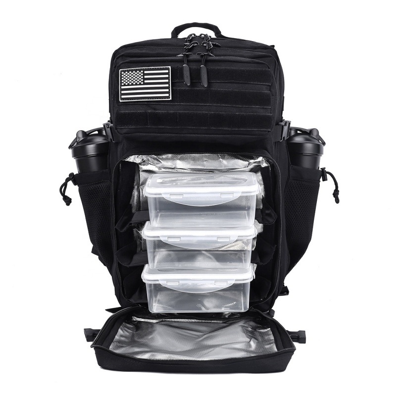 Durable Lightweight Waterproof Sports Camping Insulated Hot Black Tactical Backpack with Adjustable Shoulder Strap – Tactical Backpack and Sports Backpack price