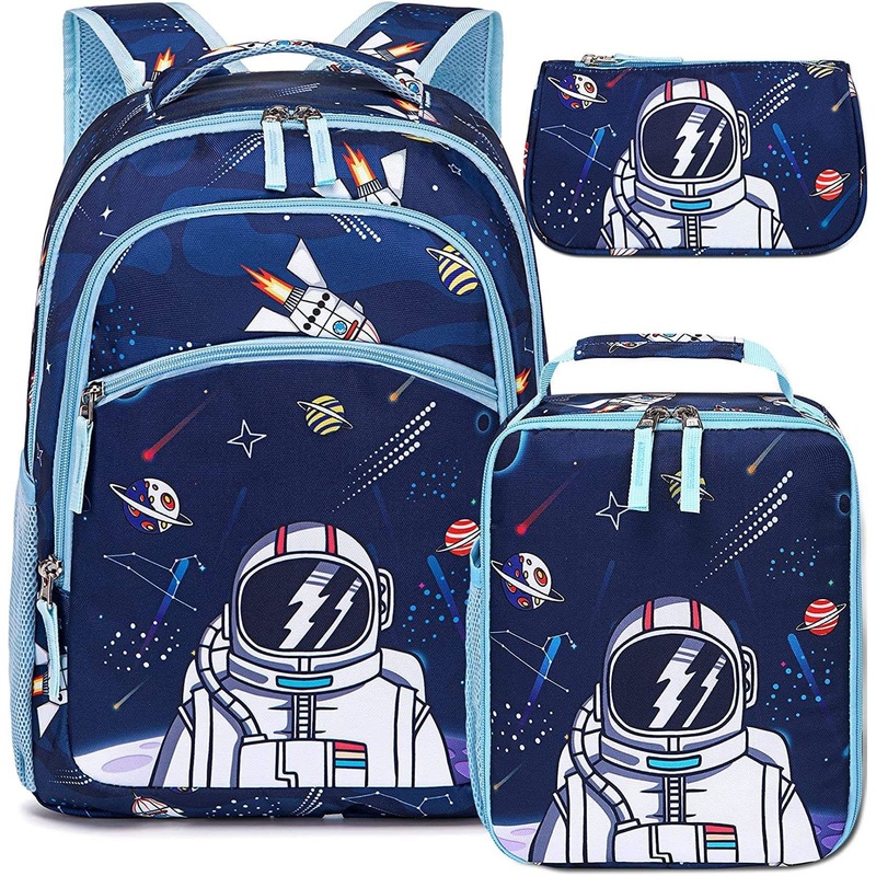 Kids School Boys Girls Space Preschool Bookbag with Lunch Box Pencil Case Set Backpacks Kindergarten School Bags – 1 Kids School Bag and Backpack Sets for School Children price