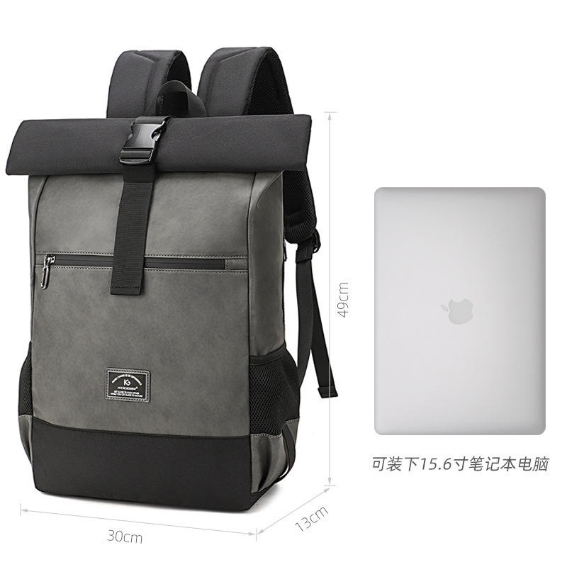 Waterproof PU Leather Laptop Backpack with USB Charging Port Travel Bag – Travel Backpack Bag and School Backpack Bag price