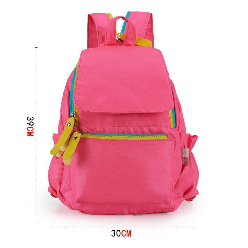 Fashion Style Large Capacity Multi-Color Optional School Backpacks Nylon Waterproof Schoolbag – School Backpack and Travel Backpack price