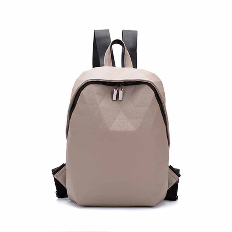 Leisure Geometric Rhombus PU Leather Unisex Outdoor Waterproof Backpack – Backpacks and Luminous Geometric Bag price