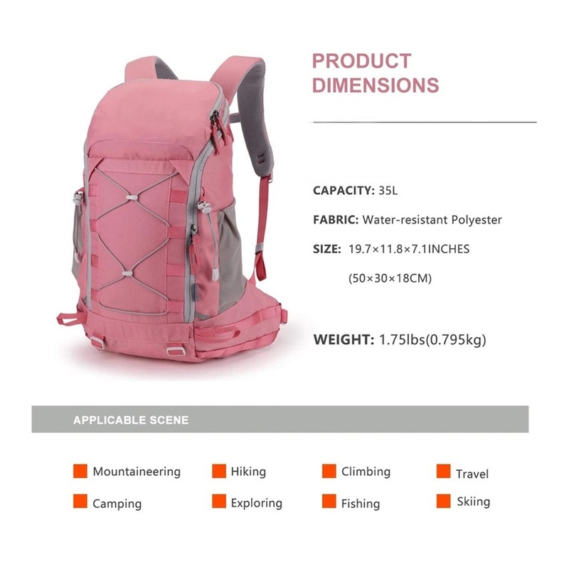 Woman Bicycle Accessories Bags Fashion and Durable Outdoor Travel Bag Pink Hiking Backpack – Amazon and Outdoor price