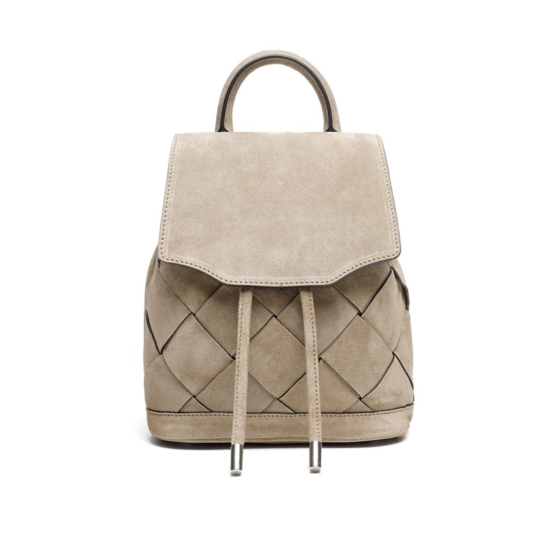 Bag Manufacturer, OEM/ODM Wholesale Bag Factories, Suede Fabric Daypack with Drawstring Lady Backpack – Backpack and Ladies Backpack price