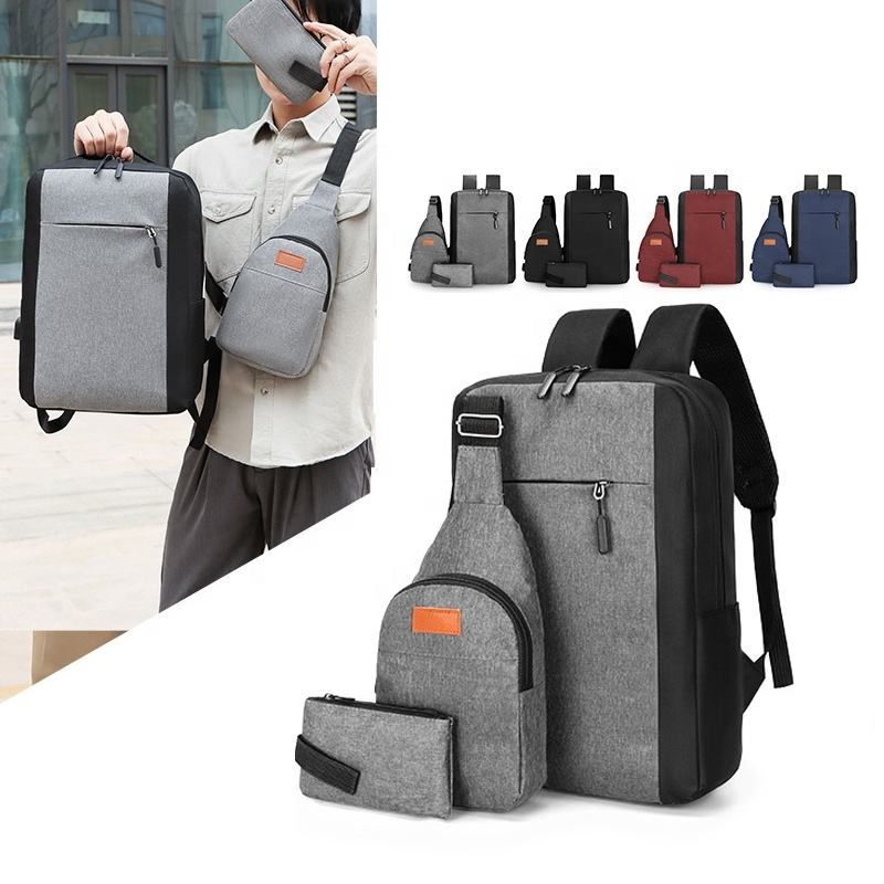 Customized Durable Recycled Oxford School Bags Computer Laptop Backpack with USB Charging Port – USB Backpack and Laptop Backpack price