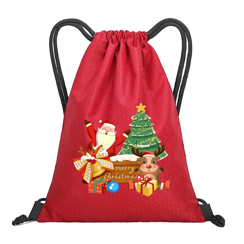 Premium Personalized Christmas Gift Drawstring Bag Eco-Friendly Polyester Bag with Custom Logo Christmas Drawstring Gift – Drawstring Bag and Christmas Bag price