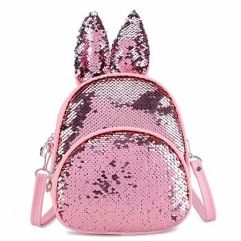 Shining Sequin Bag Kids Backpack with Rabbit Ears Small Backpack – Bag and Daily Use price