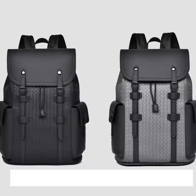 Spot Casual Waterproof Student School Backpack PU Leather Backpack Travel Bag High-Capacity Bag Custom – Travel Bag and Casual Computer Bag price
