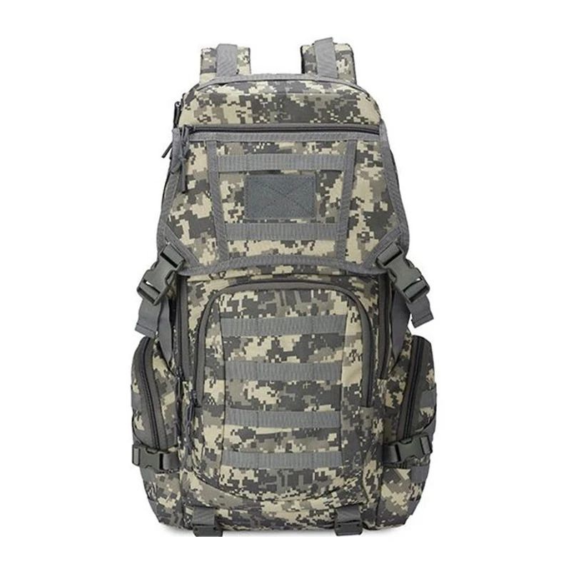 40L Outdoor Fishing Sport Hunting Climbing Waterproof Bag Tactical Backpack Camping Hiking Daypack Rucksack-Milticam Gray – Backpack and Tactical Backpack price