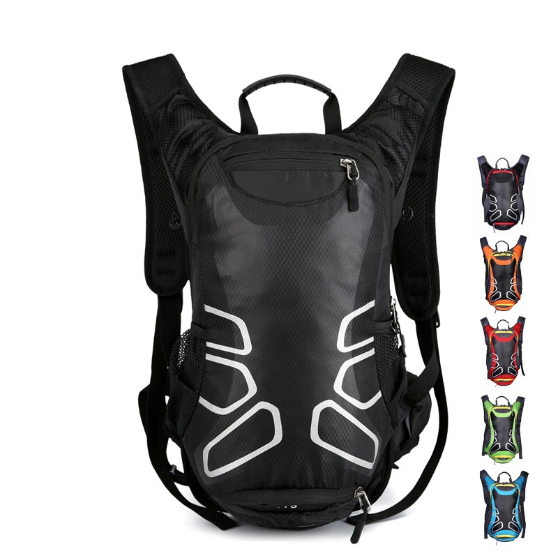 Backpack Riding Backpack with Basketball Net Bicycle Outdoor Travel Water Bag Riding Bag Hydration Backpack – Hydration Bag and Sports Bag price