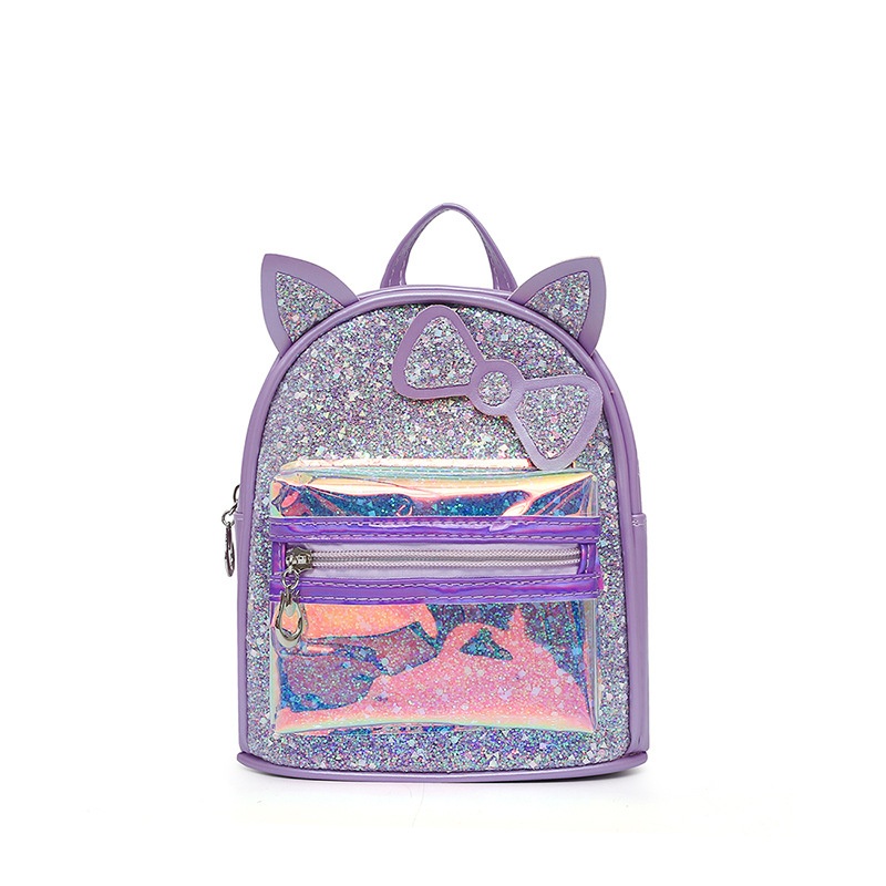 Colorful Bow Backpack, Attractive Design Cute Backpack with Sequins, Ideal Choice for Gift – Kids Backpack and School Backpack price