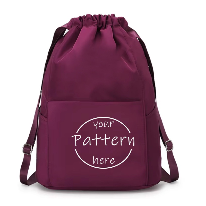 Factory Custom Logo Size Soccer Bag Shoe Bag Cheap Full Color Printing Waterproof Nylon Sports Drawstring Bag – Nylon Sports Drawstring Bag and Polyester Fiber Drawstring Bag price