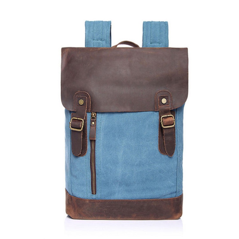 Fashion Custom Canvas Backpack Outdoor Travel School Bag Vintage Student Sports Pack for Men – Canvas Backpack and Custom Canvas Backpack price